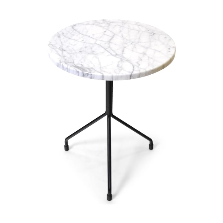 Allforone side table - White carrara-black, Ø40 cm - OX Denmarq