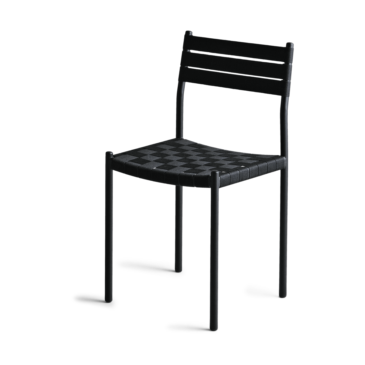 OX Denmarq Nettan Chair black frame chair Black weave