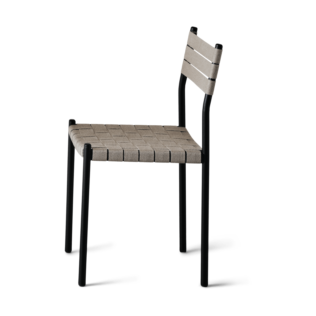 OX Denmarq Nettan Chair black frame chair Natural weave