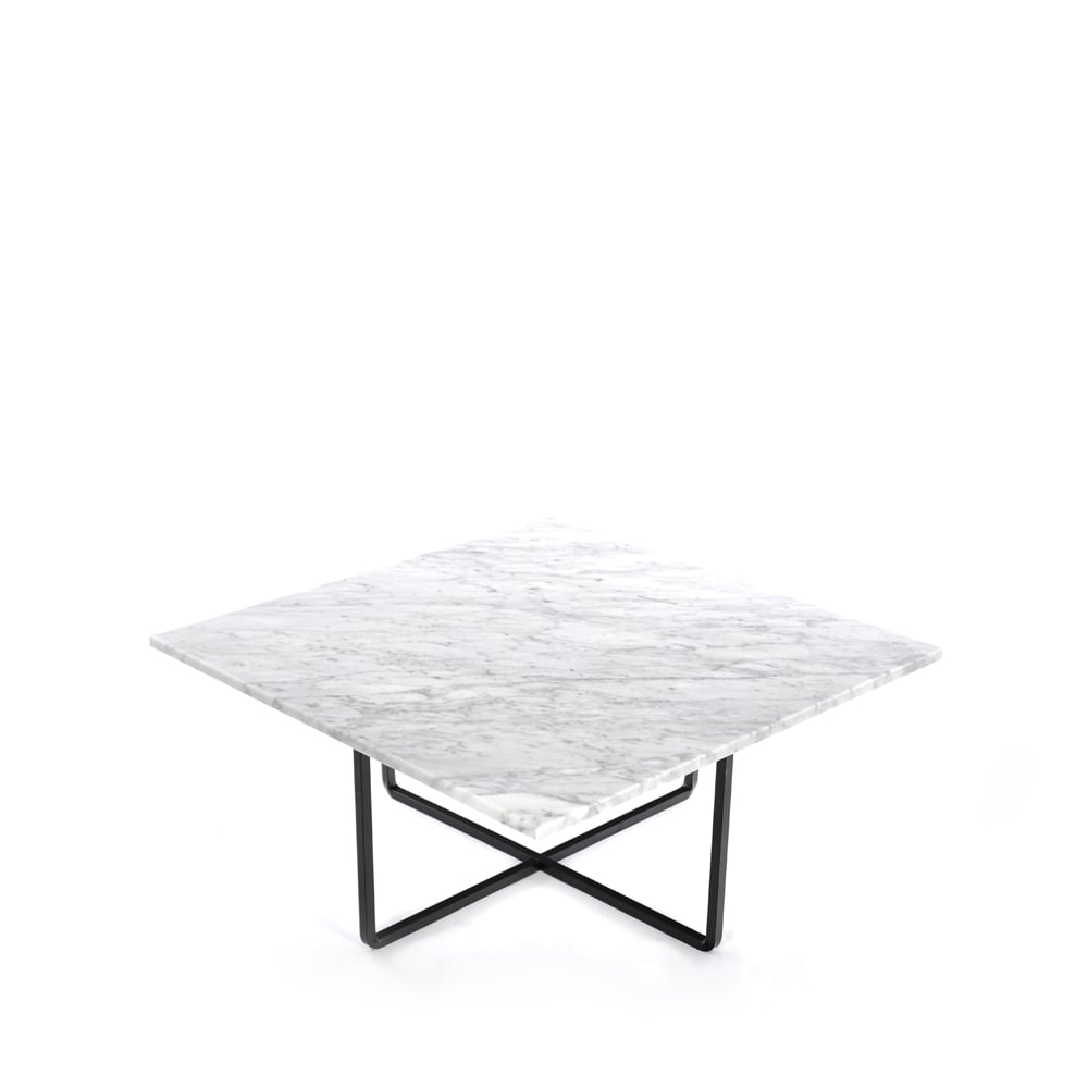 OX Denmarq Ninety coffee table marble carrara. black stand