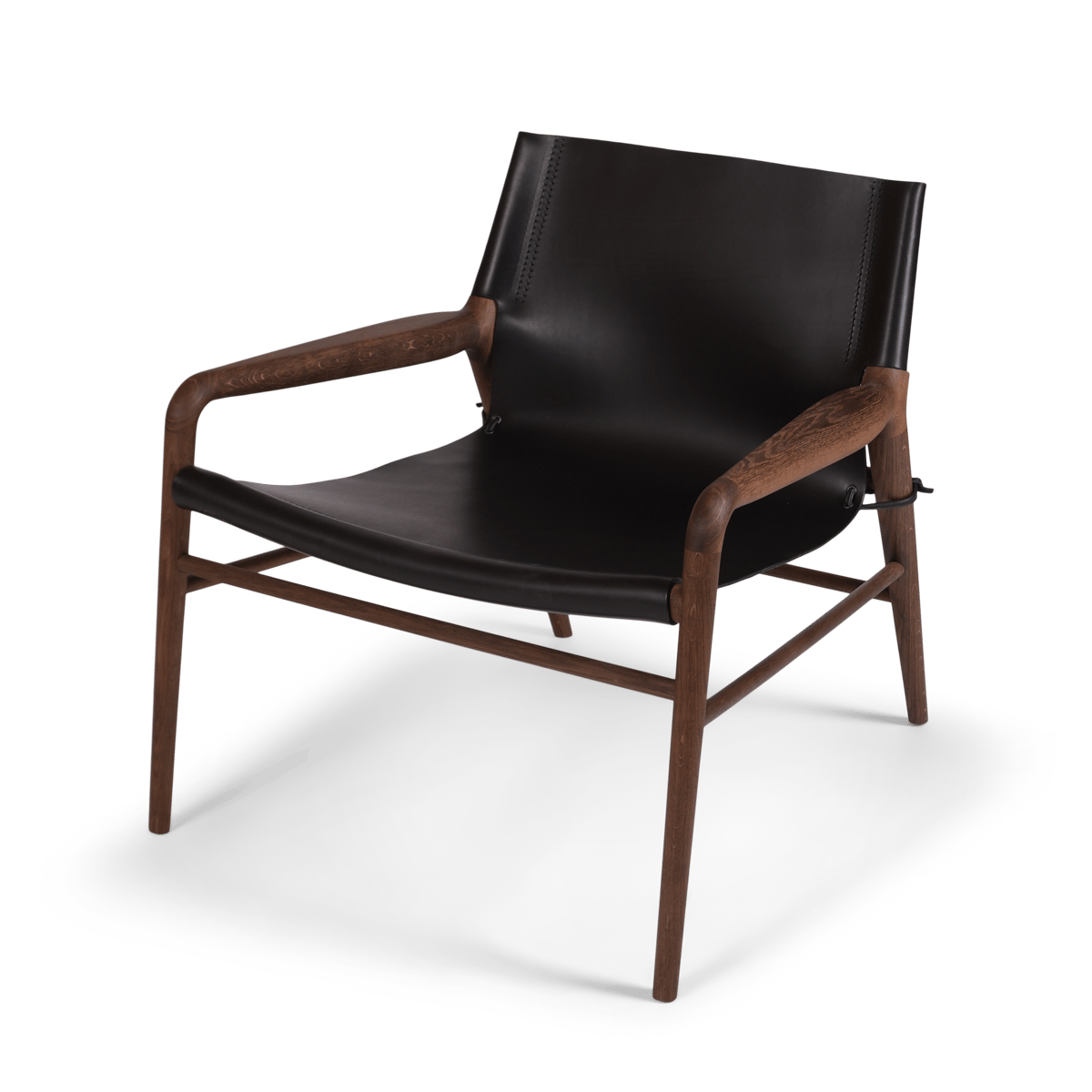 OX Denmarq Rama Chair armchair smoked oak frame Black