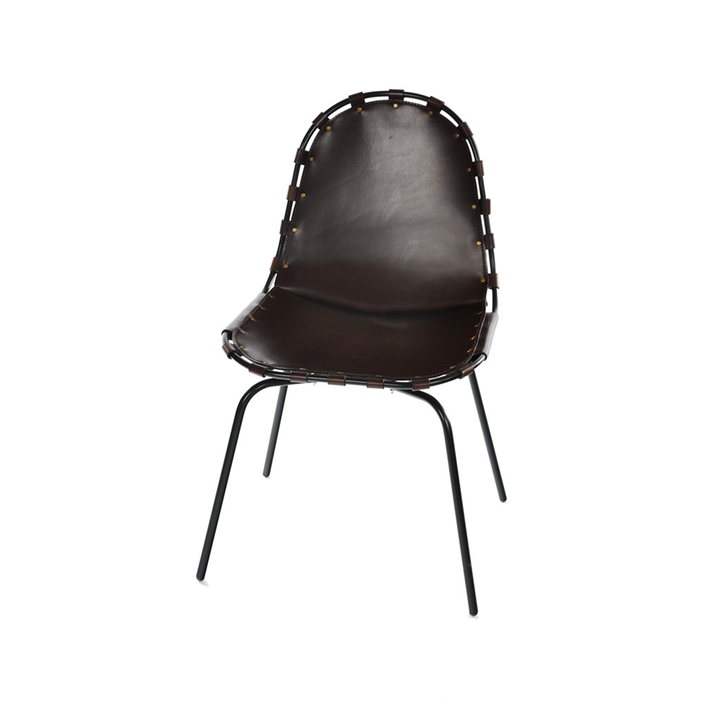 OX Denmarq Stretch chair leather mocca. black stand