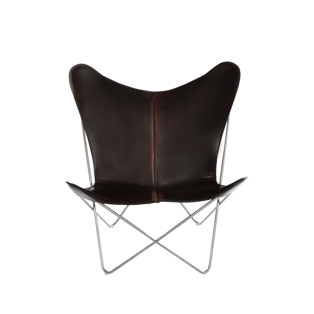 OX Denmarq Trifolium bat armchair Leather mocca