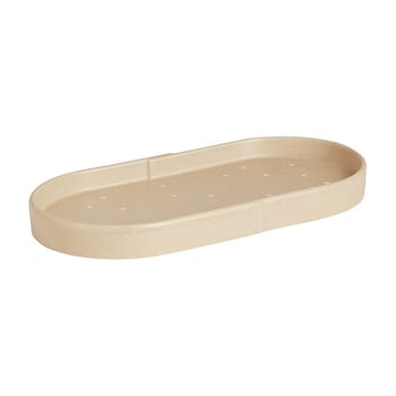 Aki tray oval 18x34 cm - Beige - OYOY