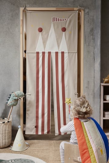 Castle curtain for door 78x190 cm - Clay-red - OYOY