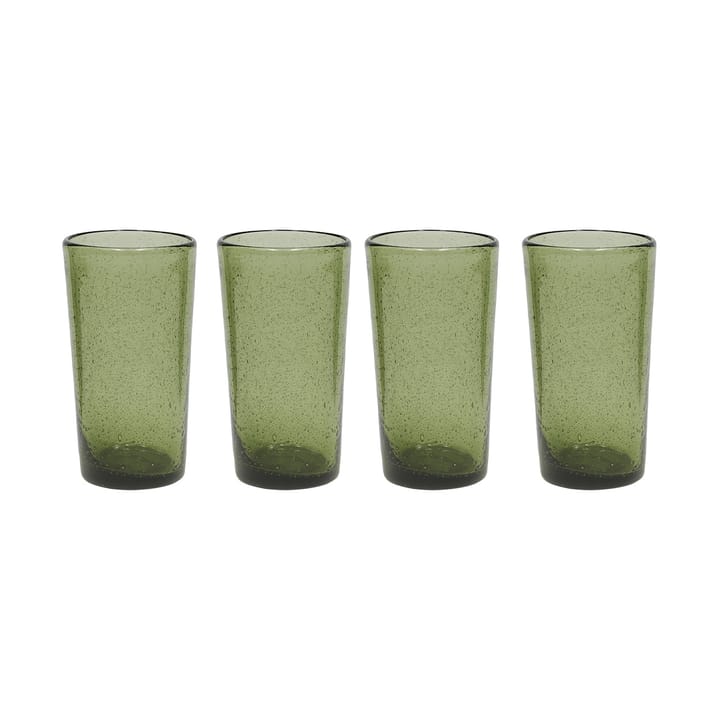 Kuki highball glass 4-pack - Green - OYOY