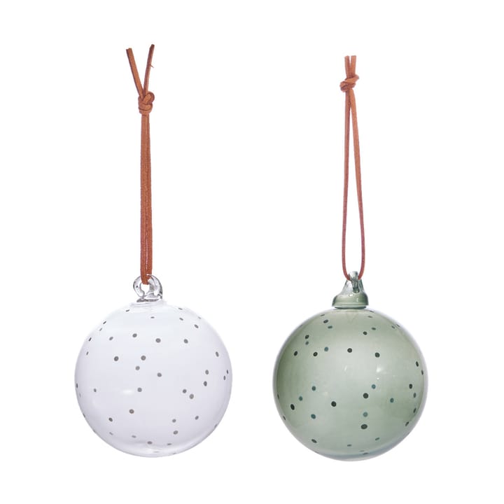 Natale Christmas Christmas ornament 2 pieces, Clear-green OYOY