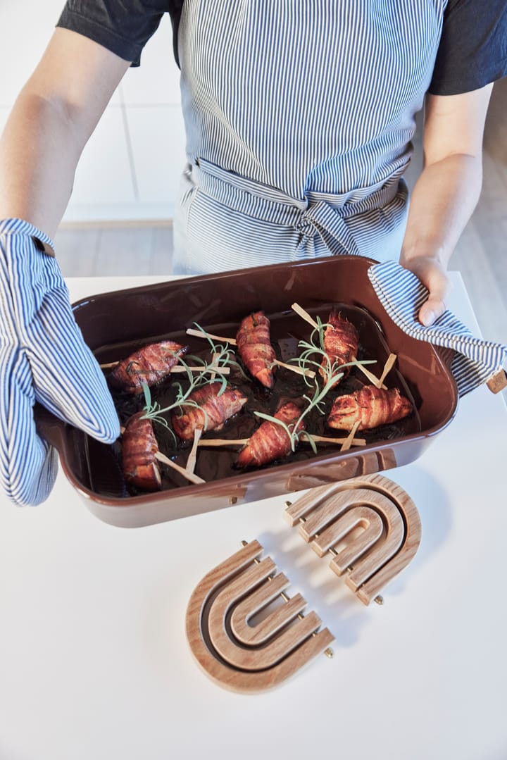 Rainbow wooden trivet, Nature OYOY