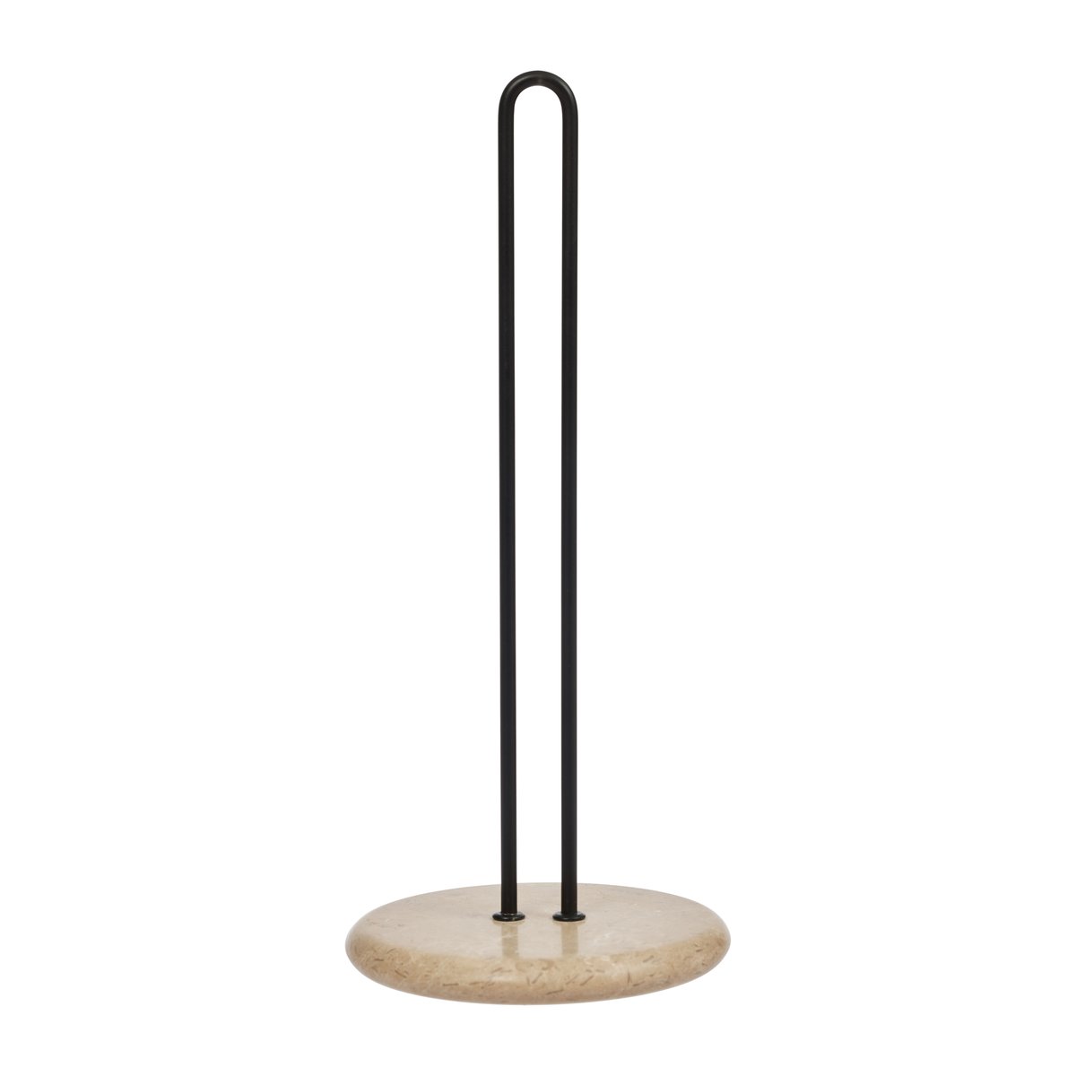 OYOY Savi marble kitchen paper holder 32 cm Ø14 cm | Scandinavian Design | Kitchen towel holders | Beige