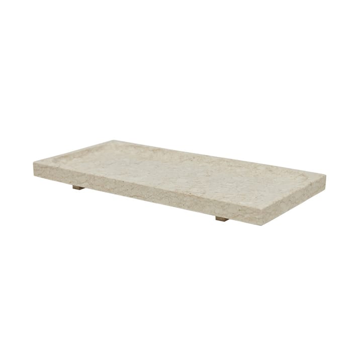 Savi marble tray 14x30 cm - Beige - OYOY