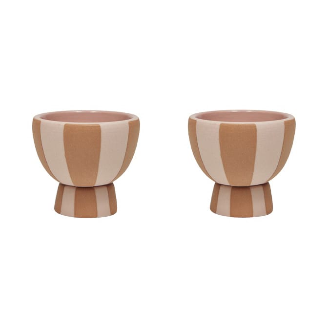 Toppu egg cup 2-pack, Caramel-rose OYOY