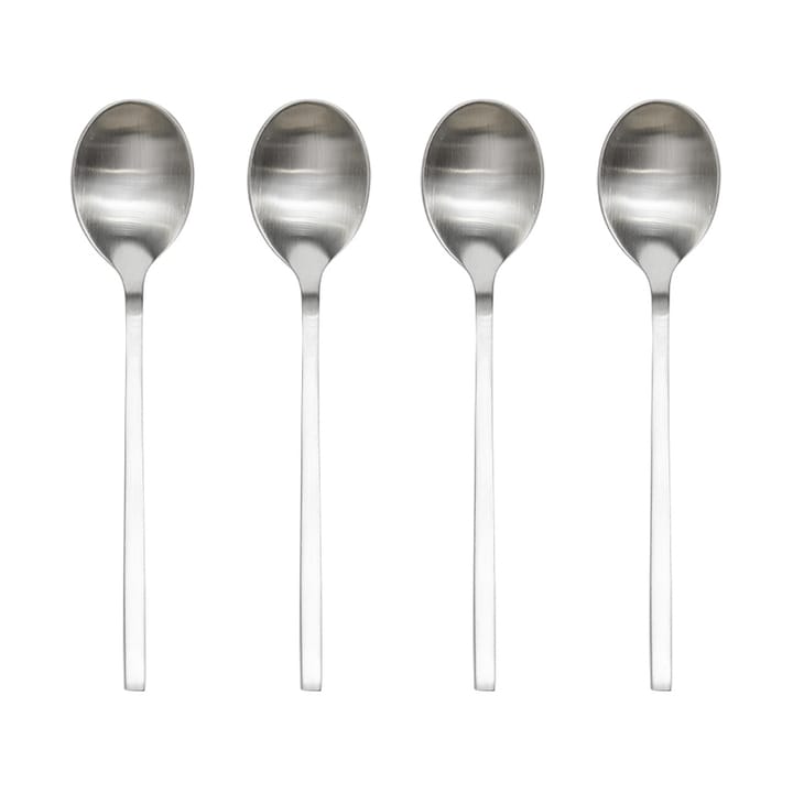 Yuka Spoon 4-Pack, Brushed Steel OYOY