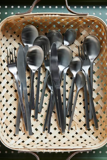 Yuka teaspoon 4-pack - Brushed Steel - OYOY