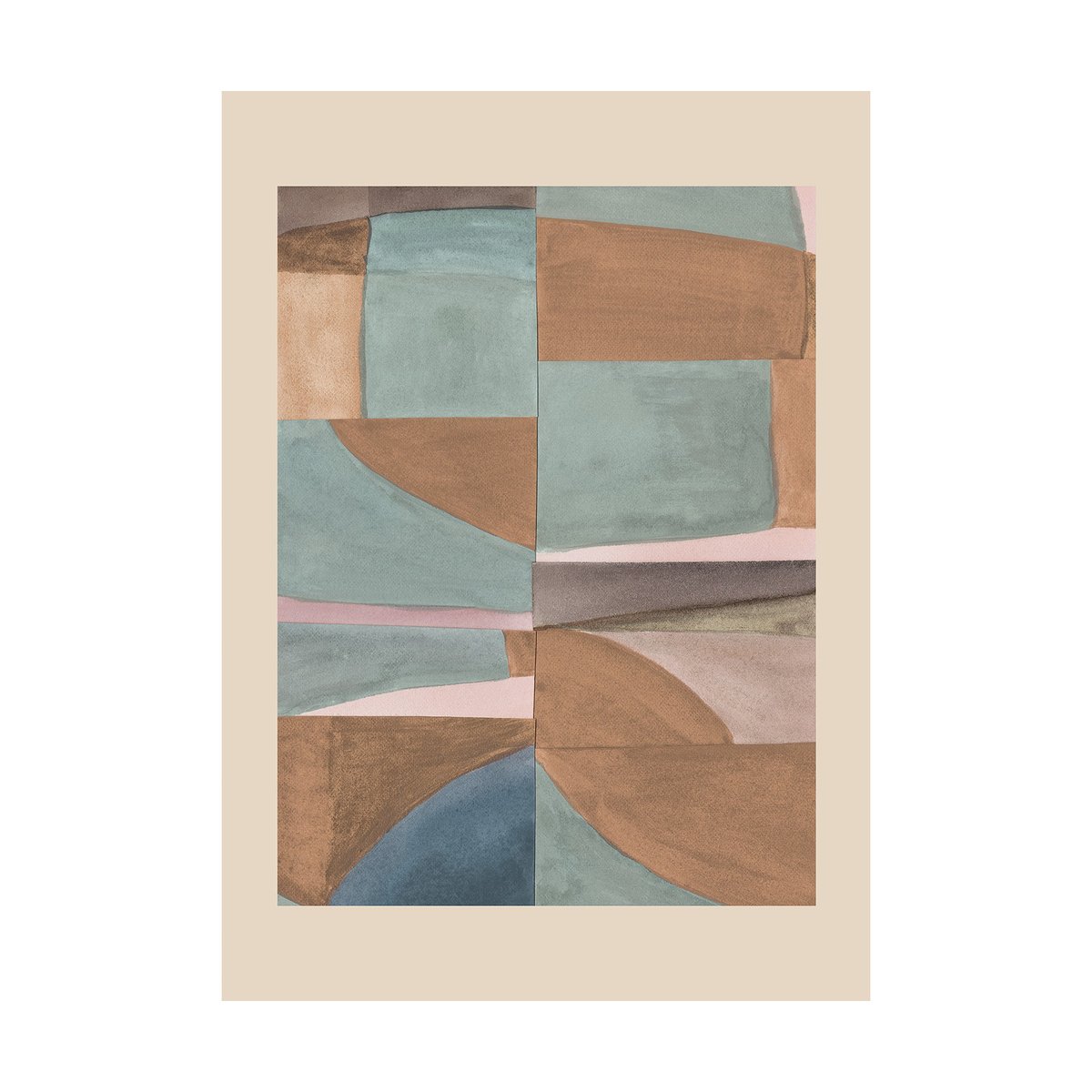 Paper Collective Autumn Forms 03 poster 70x100 cm | Scandinavian Design | Posters | Blue