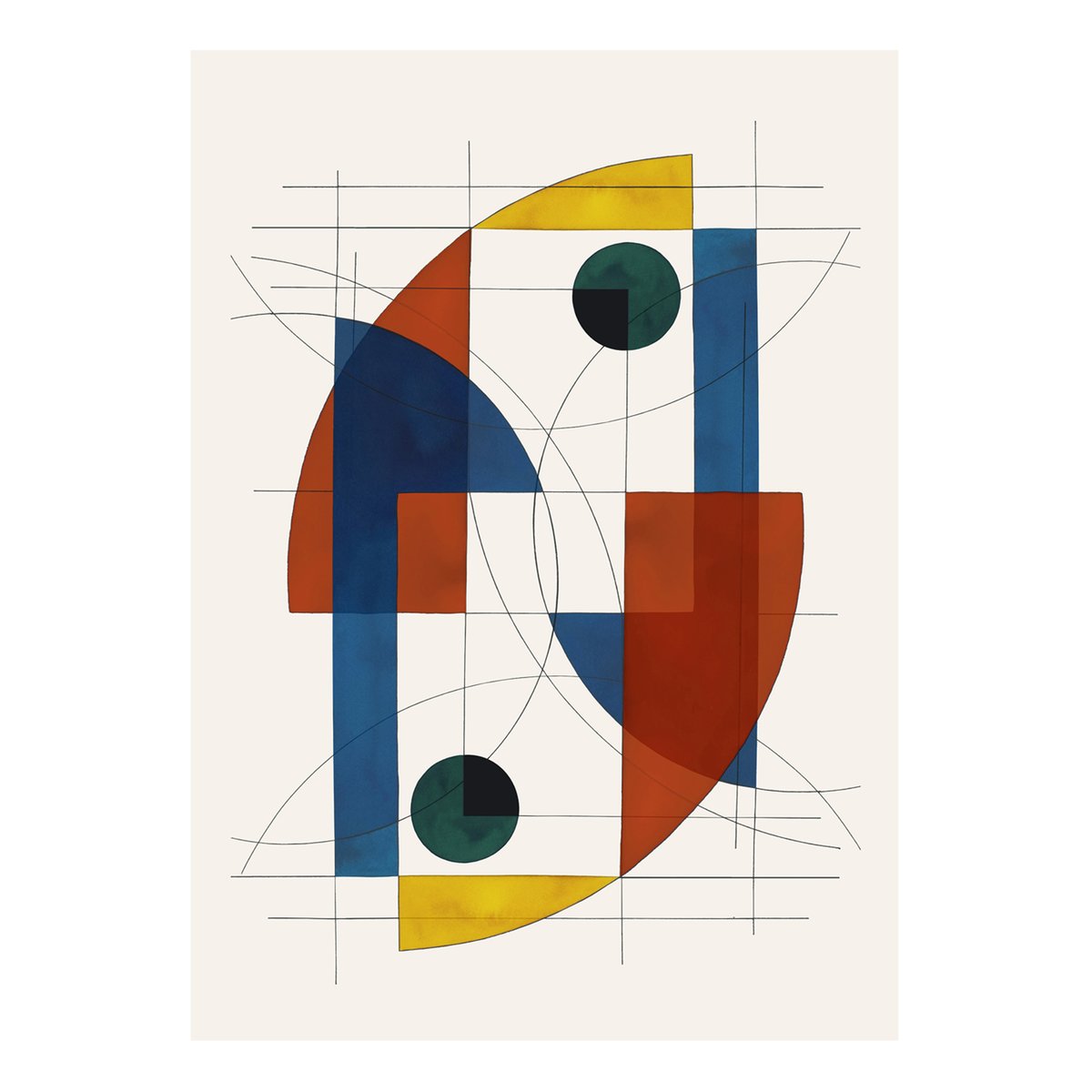 Paper Collective Constructions 02 poster 50x70 cm | Scandinavian Design | Posters | Multi