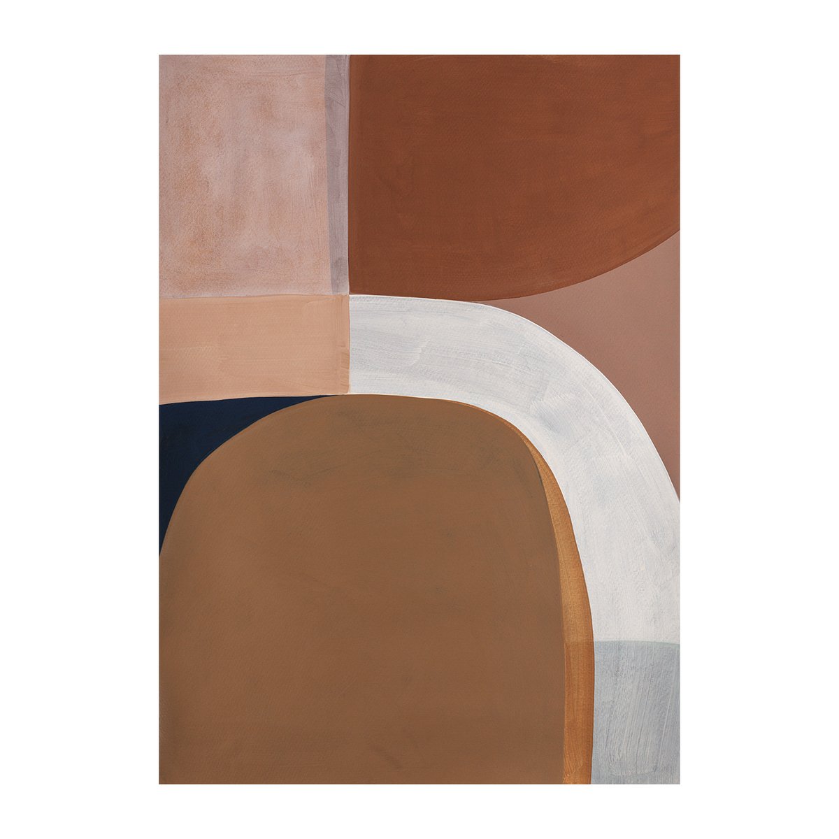 Paper Collective Painted Shapes 01 poster 70x100 cm