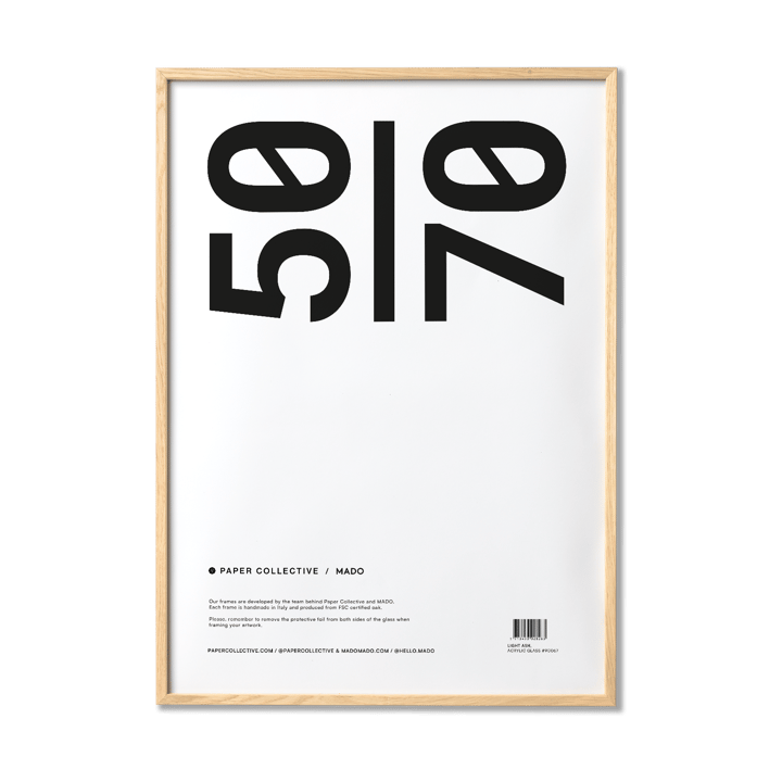 Paper Collective frame plexiglass-ash - 50x70 cm - Paper Collective