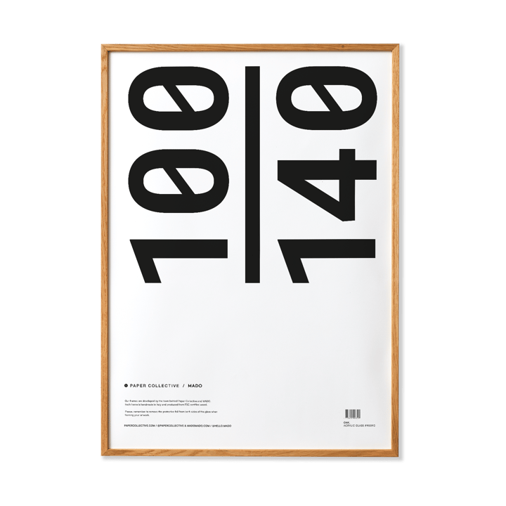 Paper Collective frame plexiglass-oak - 100x140 cm - Paper Collective