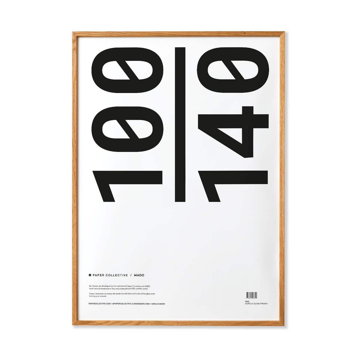 Paper Collective Paper Collective frame plexiglass-oak 100x140 cm