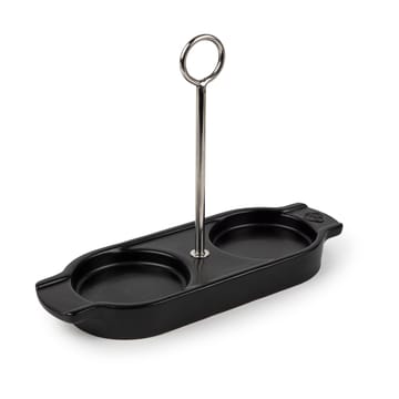 Linea spice mill stand with handle - Satin black - Peugeot