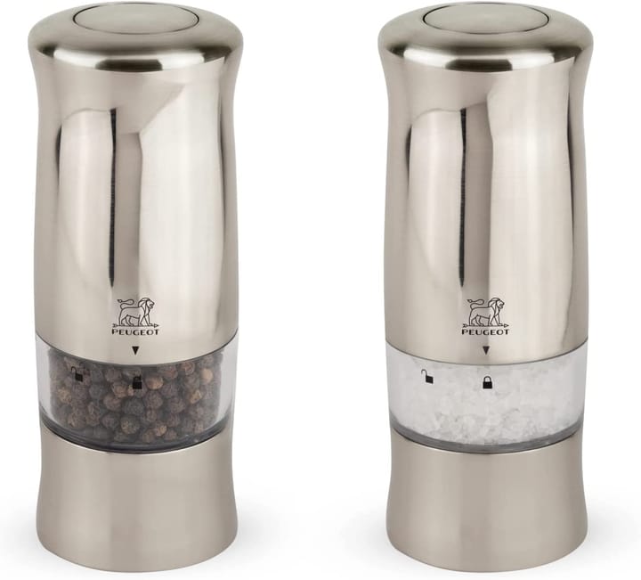 Zeli DUO electric salt & pepper mill 14 cm - Chromed - Peugeot