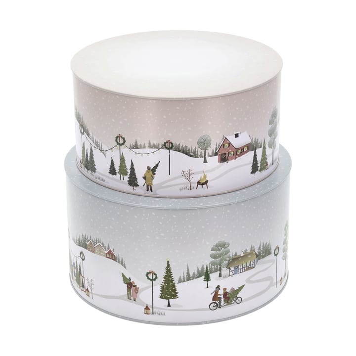 Winter Cookie Jar 2 Pieces - Arctic Ice-Woodrose - Pillivuyt