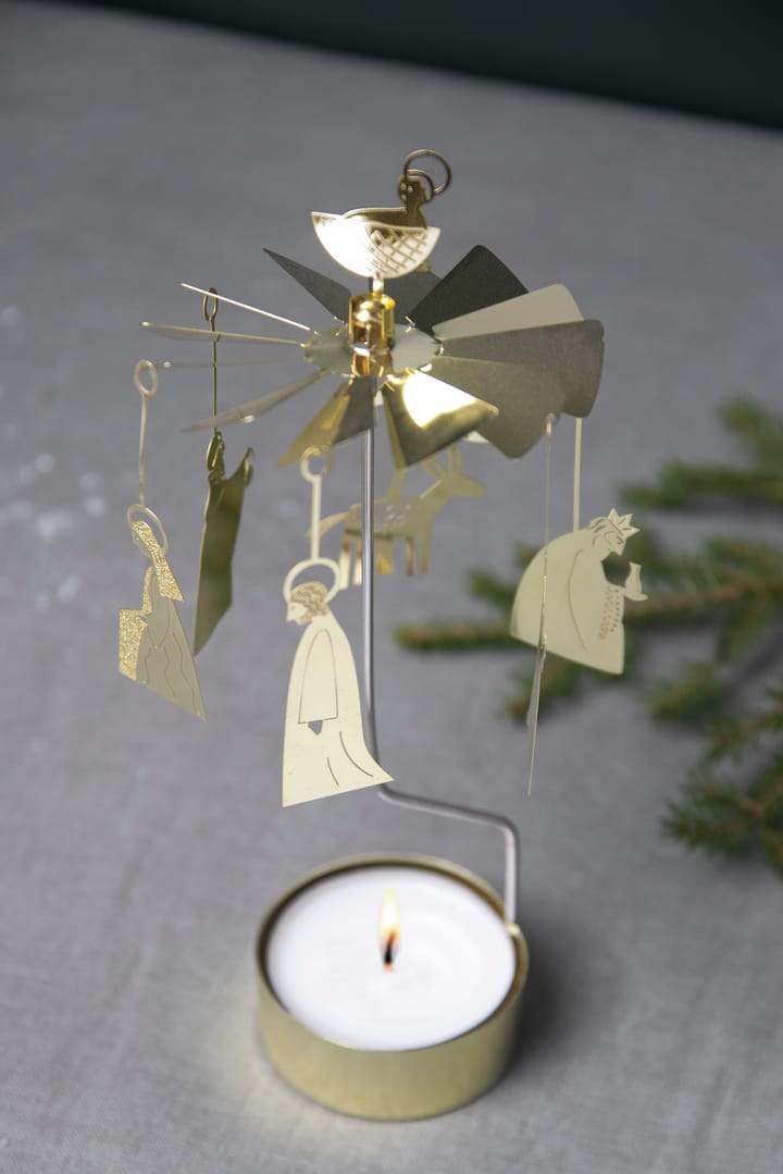 Crib Family angel chime, Gold Pluto Design