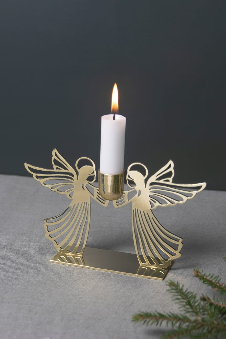 Flying angel candle holder, Gold Pluto Design