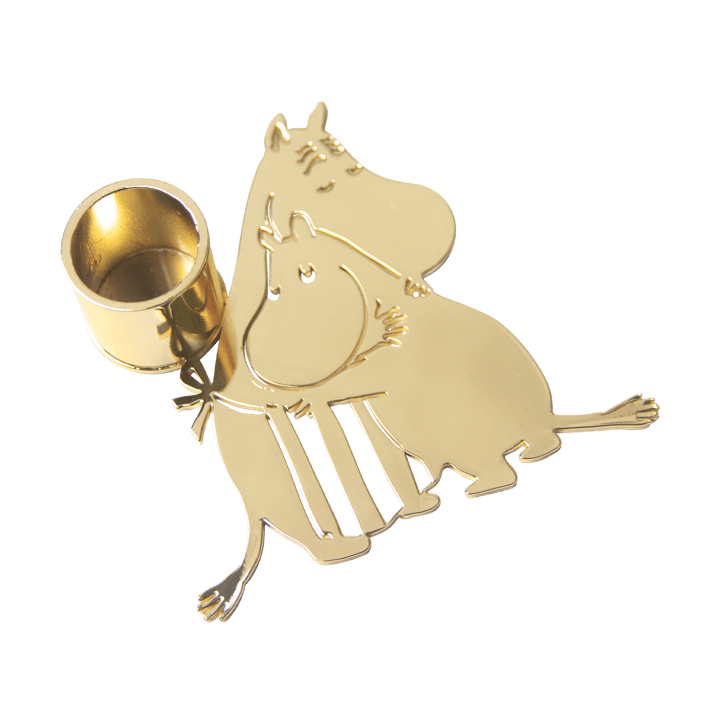 Moomin love candle holder - Gold - Pluto Design