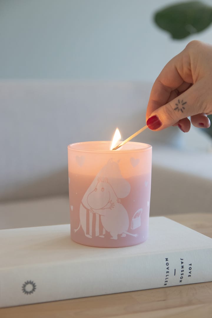 Mumin scented candle 40 h, Moomin Love Pluto Design