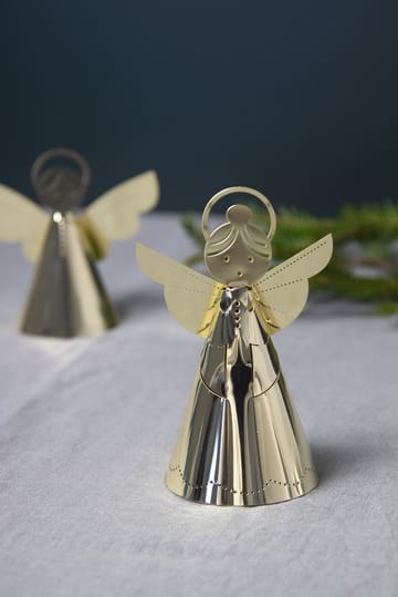 Singing angel decoration gold - 11 cm - Pluto Design