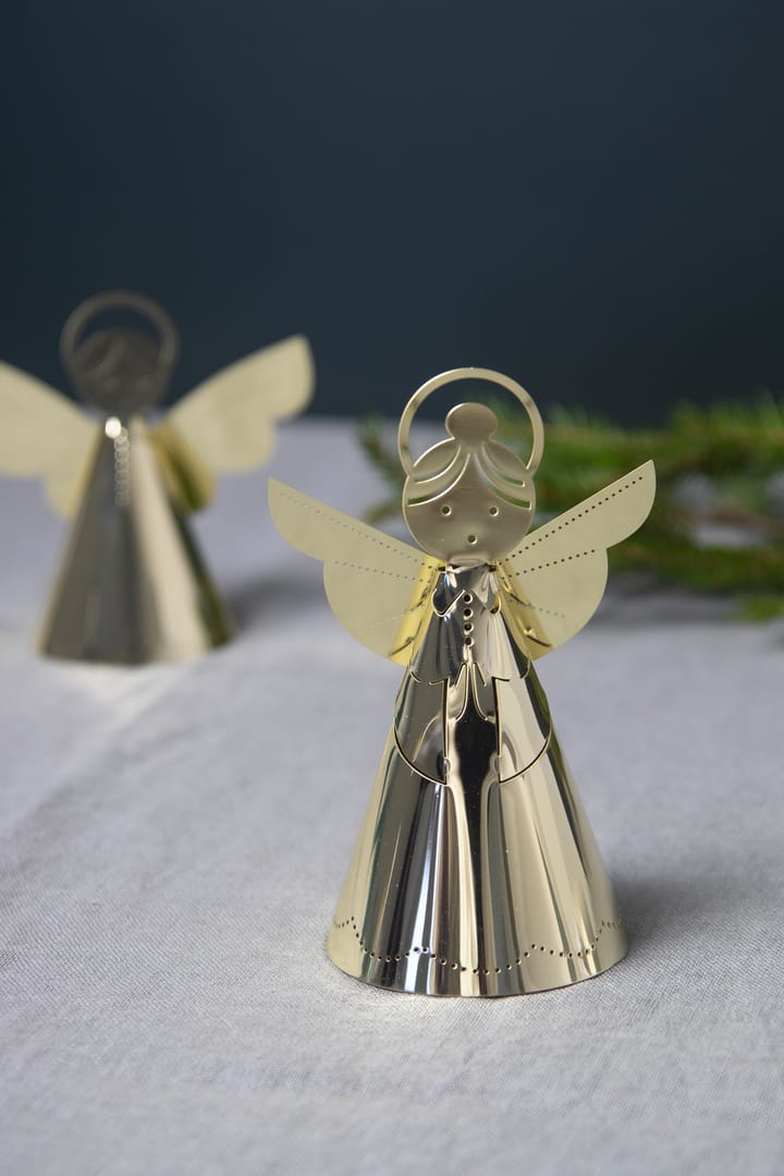 Singing angel decoration gold, 11 cm Pluto Design