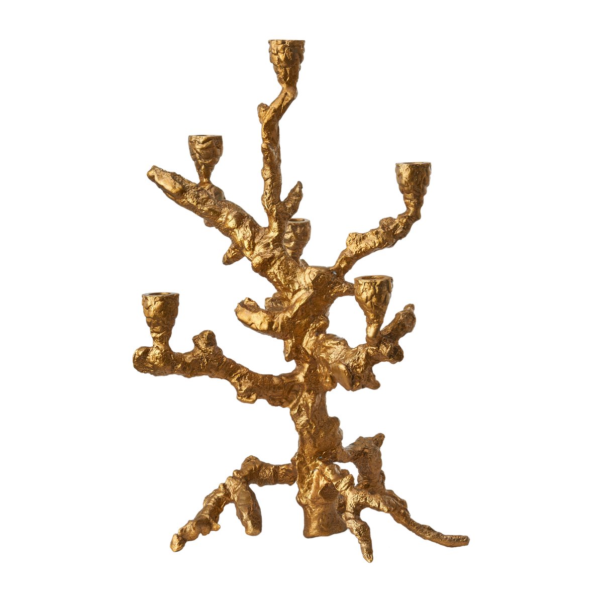 POLSPOTTEN Apple tree candlestick L 53 cm Gold