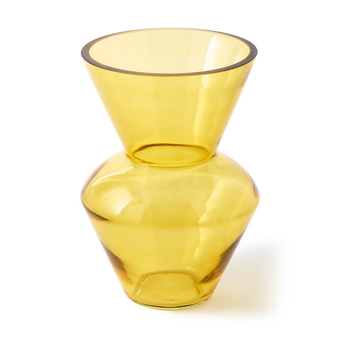 POLSPOTTEN Fat neck vase S 35 cm Yellow