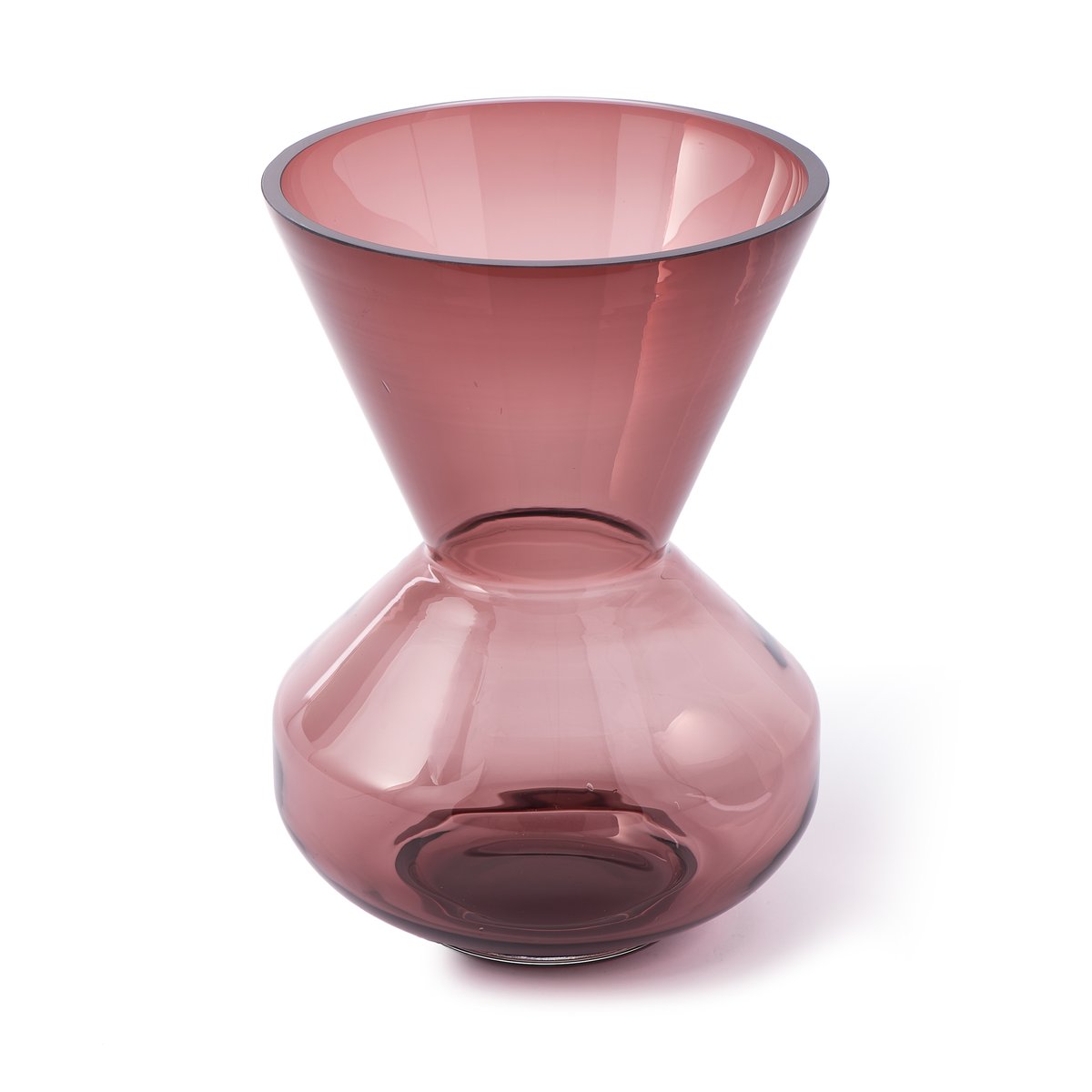 POLSPOTTEN Thick neck vase 40 cm Pink-purple