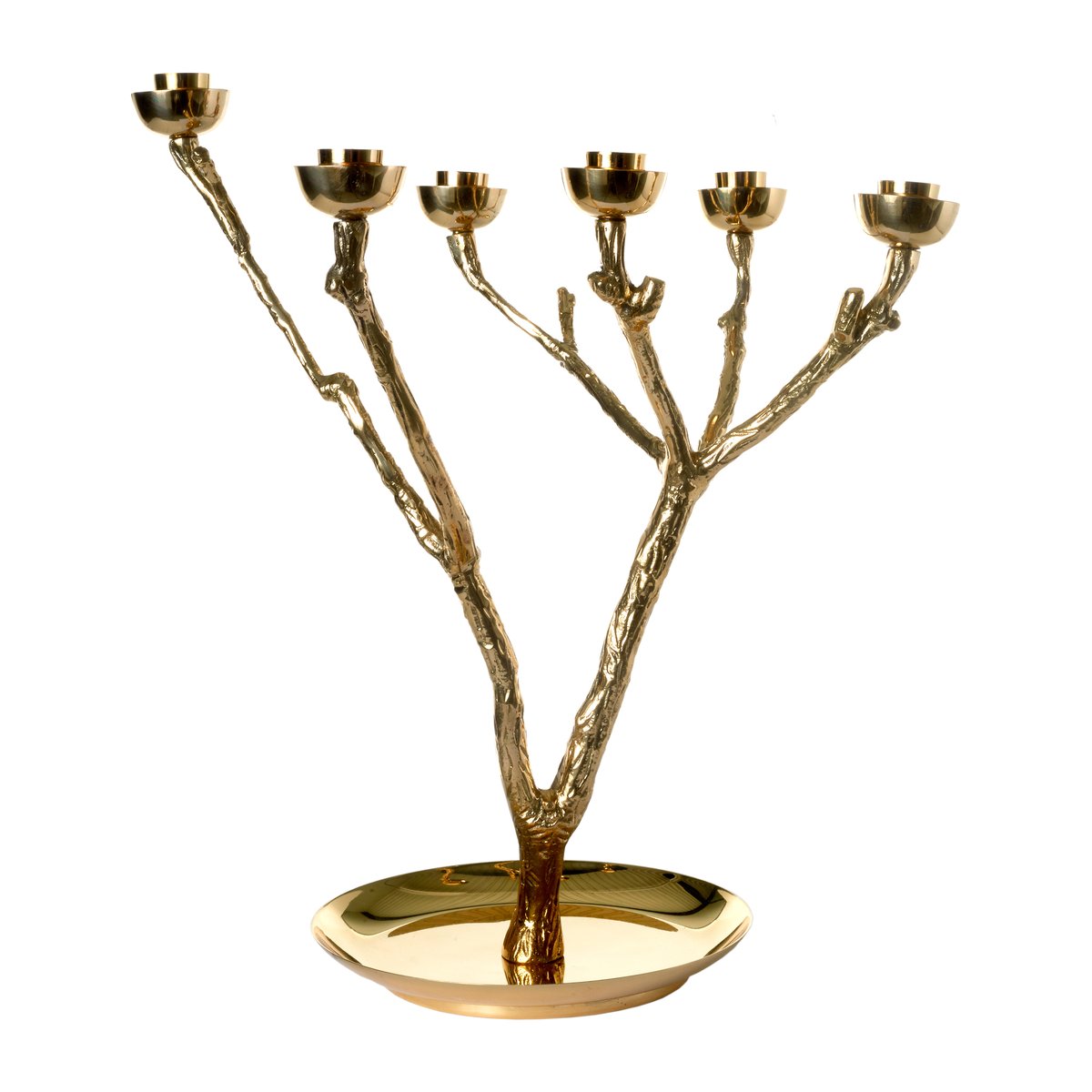 POLSPOTTEN Twiggy candlestick S 35 cm Gold