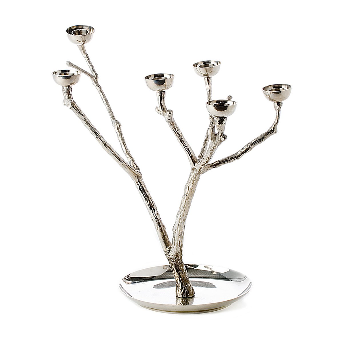 POLSPOTTEN Twiggy candlestick S 35 cm Silver