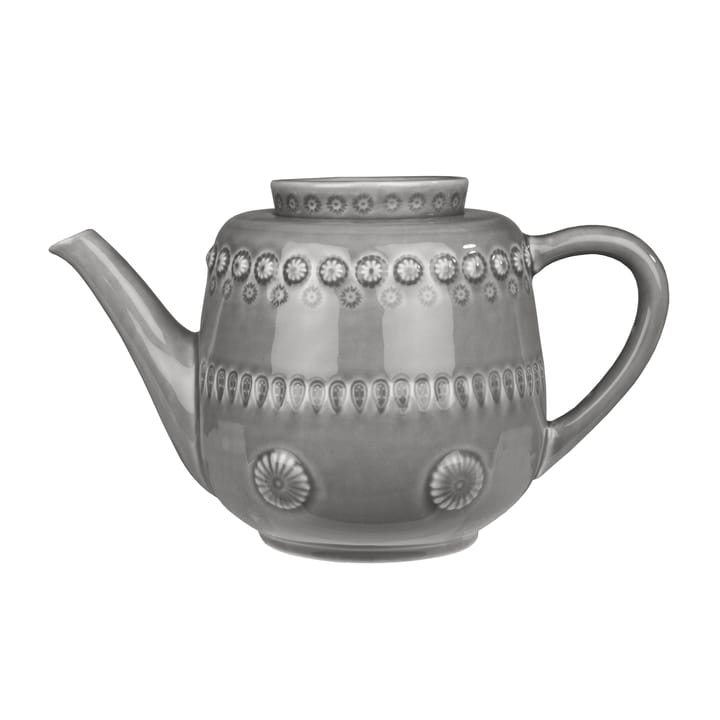 Daisy teapot, soft grey PotteryJo