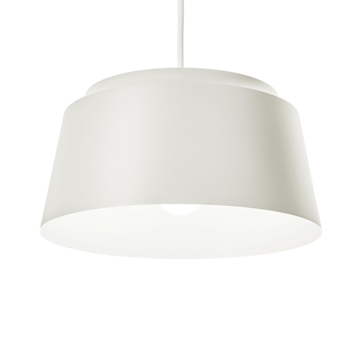 Puik Groove ceiling lamp small white