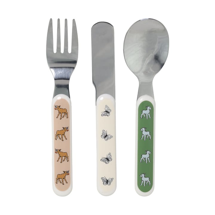 Barnen i Bullerbyn children's cutlery 3 pieces - Multi - Rätt Start