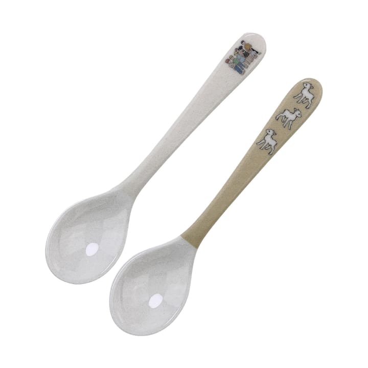 Barnen i Bullerbyn spoon 2-pack - Beige-white - Rätt Start