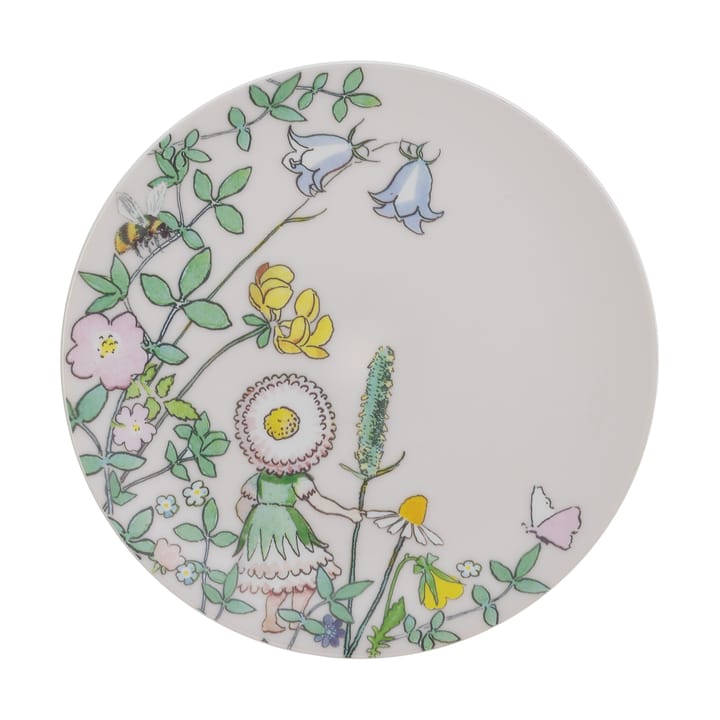 Elsa Beskow Blomsterfesten plate Ø20 cm - Multi - Rätt Start