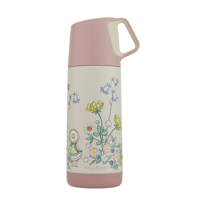 Elsa Beskow Blomsterfesten thermos 35 cl - White - Rätt Start