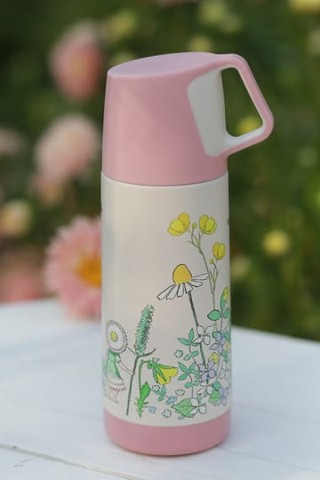 Elsa Beskow Blomsterfesten thermos 35 cl - White - Rätt Start