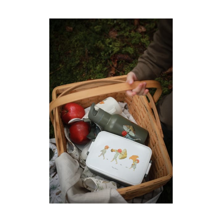 Elsa Beskow Tomtebobarnen lunch box 8x18.5 cm, Brown-white Rätt Start