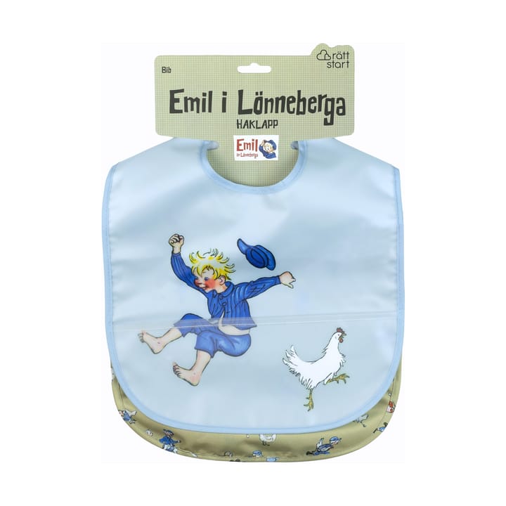 Emil i Lönneberga bib 2-pack - Blue - Rätt Start