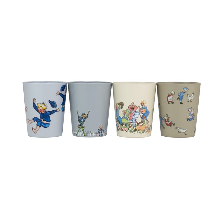 Emil i Lönneberga collectible cups 15 cl 4-pack - Multi - Rätt Start