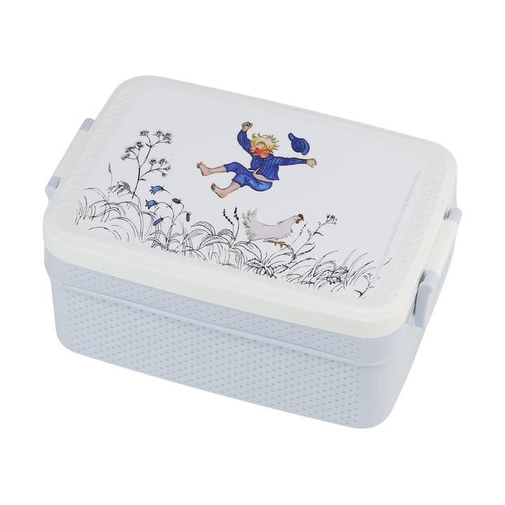 Emil i Lönneberga lunch box 8x18.5 cm - Blue-white - Rätt Start