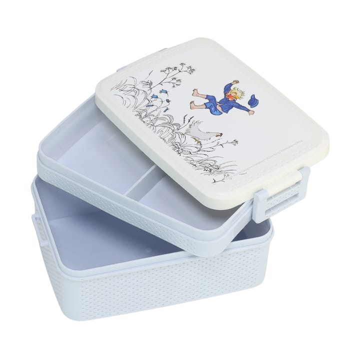 Emil i Lönneberga lunch box 8x18.5 cm, Blue-white Rätt Start