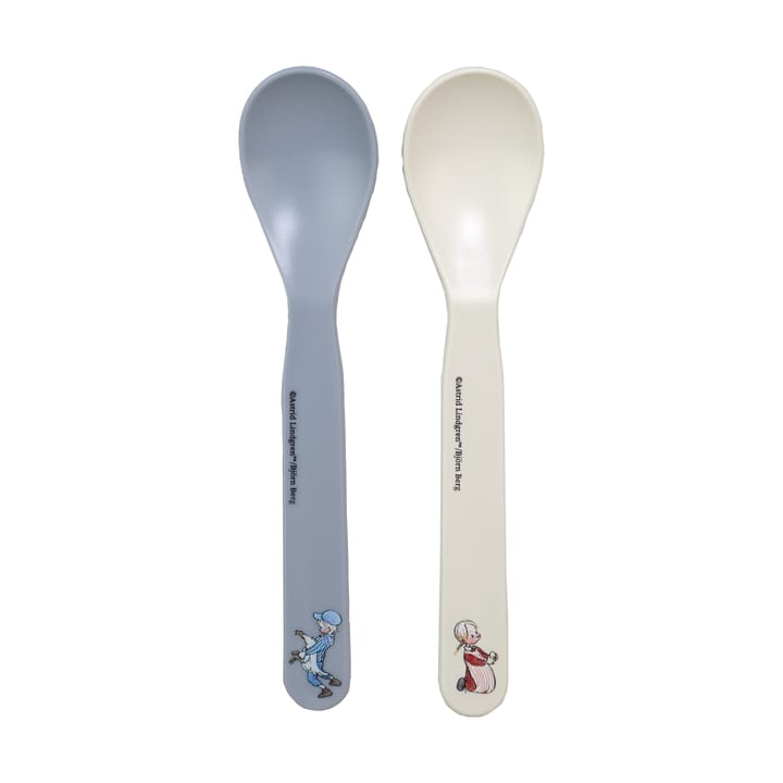 Emil i Lönneberga spoon 2-pack - Blue-white - Rätt Start